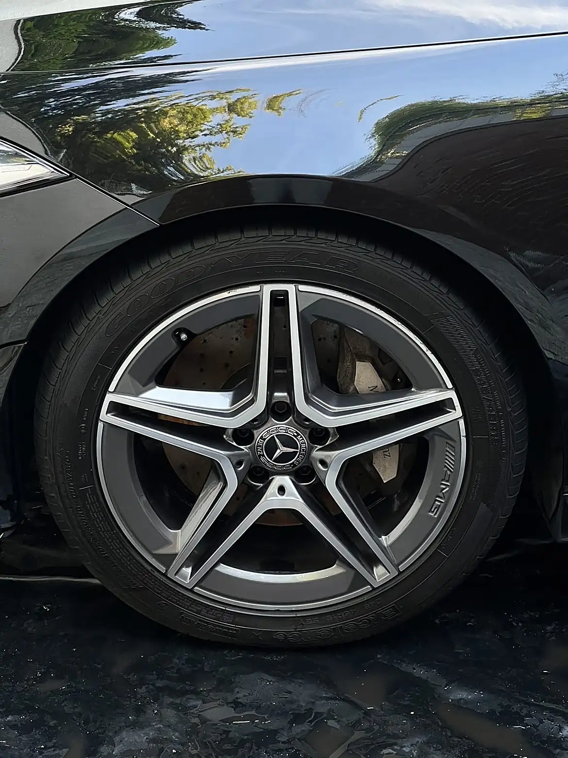 Mercedes CLS — felgi po detailingu R&O Mobile Detailing