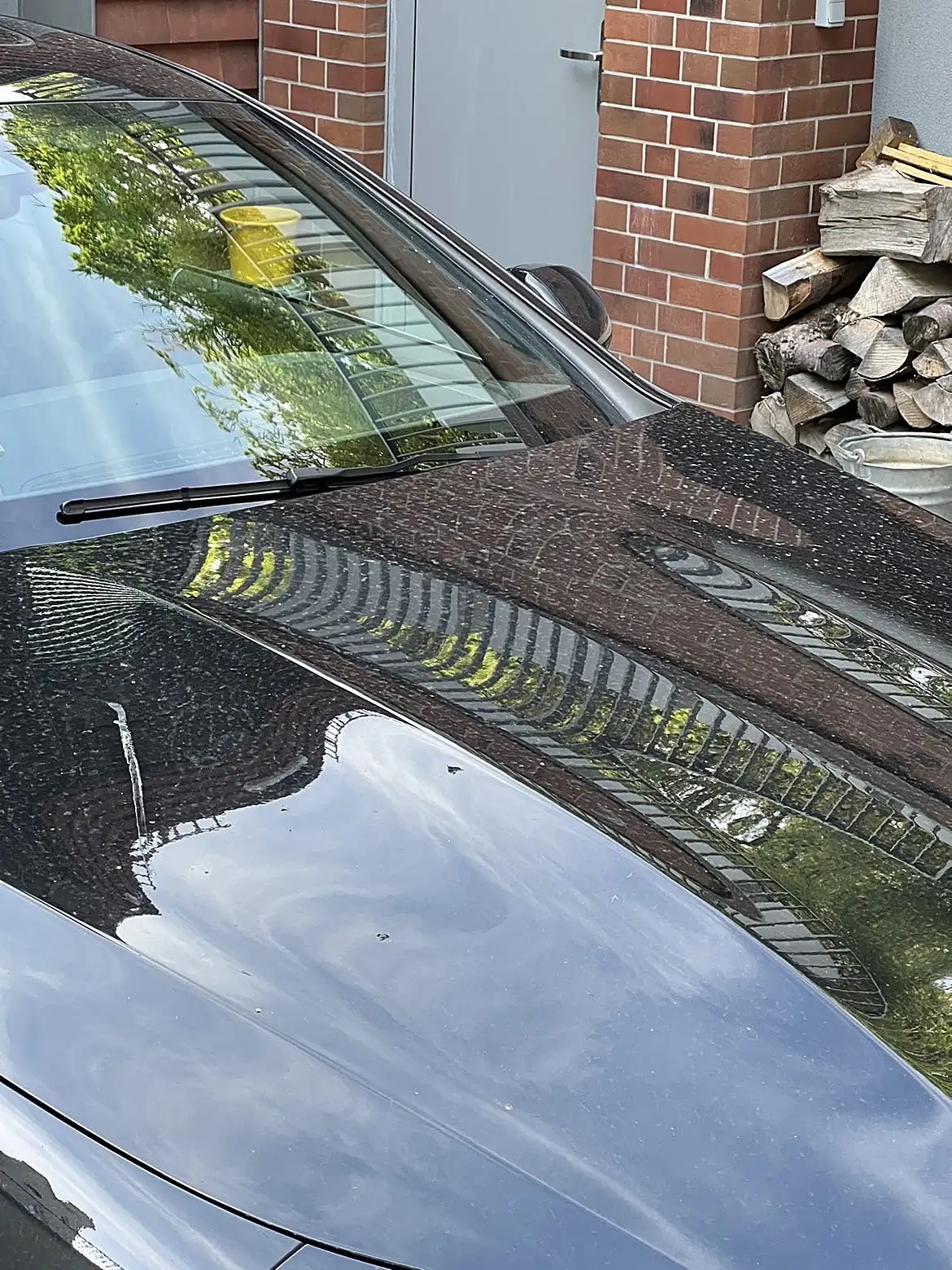 Mercedes CLS — maska przed detailingiem