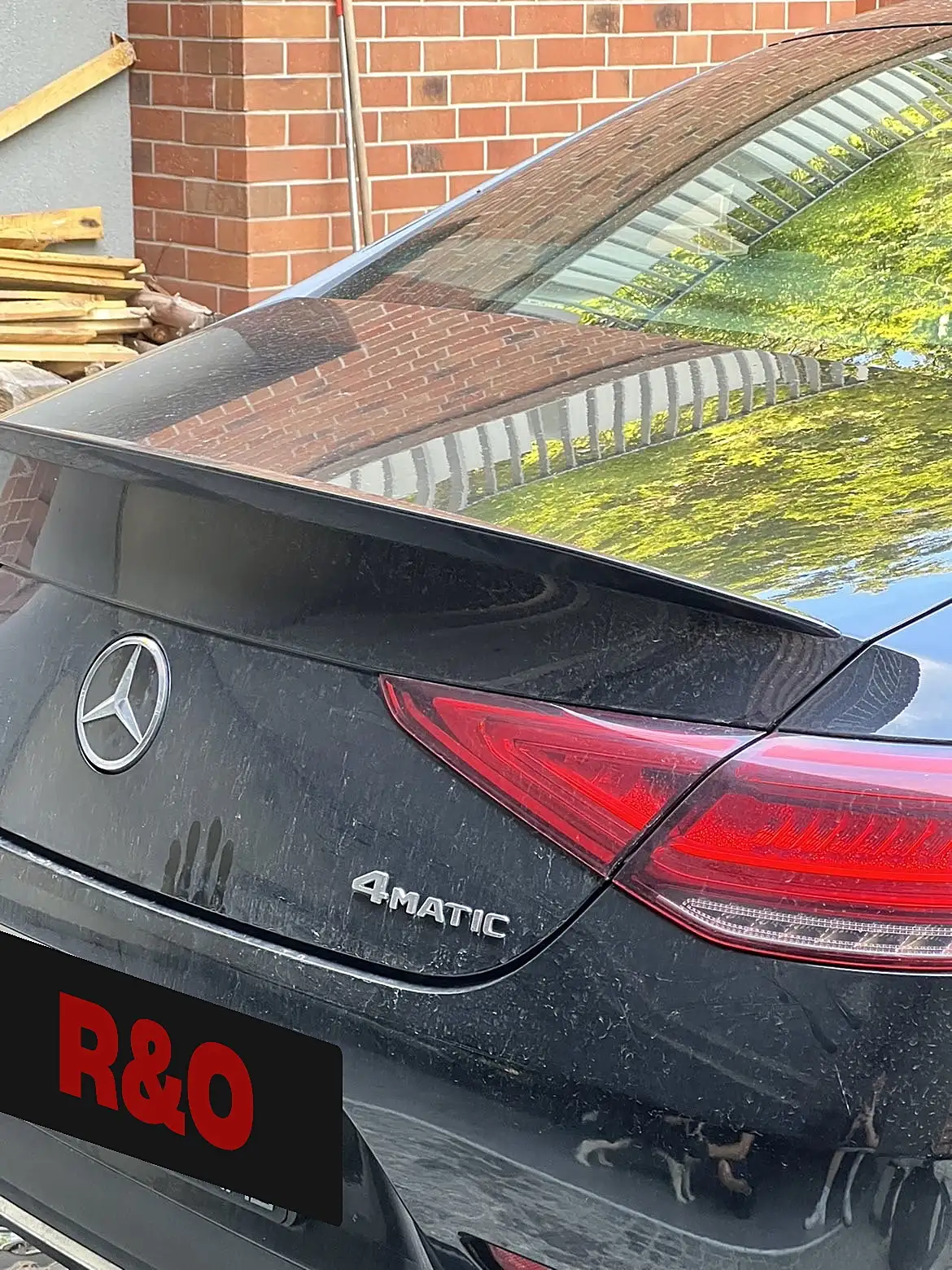 Mercedes CLS — tył auta przed detailingiem